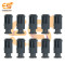 3mm LED Light Mounting Holders Black Color Pack of 10